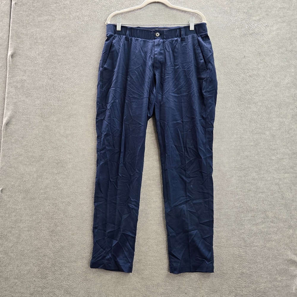 Under Armour Men Pants 34x30 Blue The‎ Showdown Pant Chino Straight Pockets Logo
